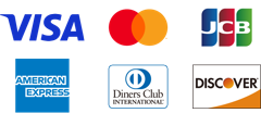 VISA/MasterCard/JCB/AMEX/Diners/DISCOVER